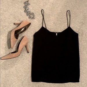 Black tank top